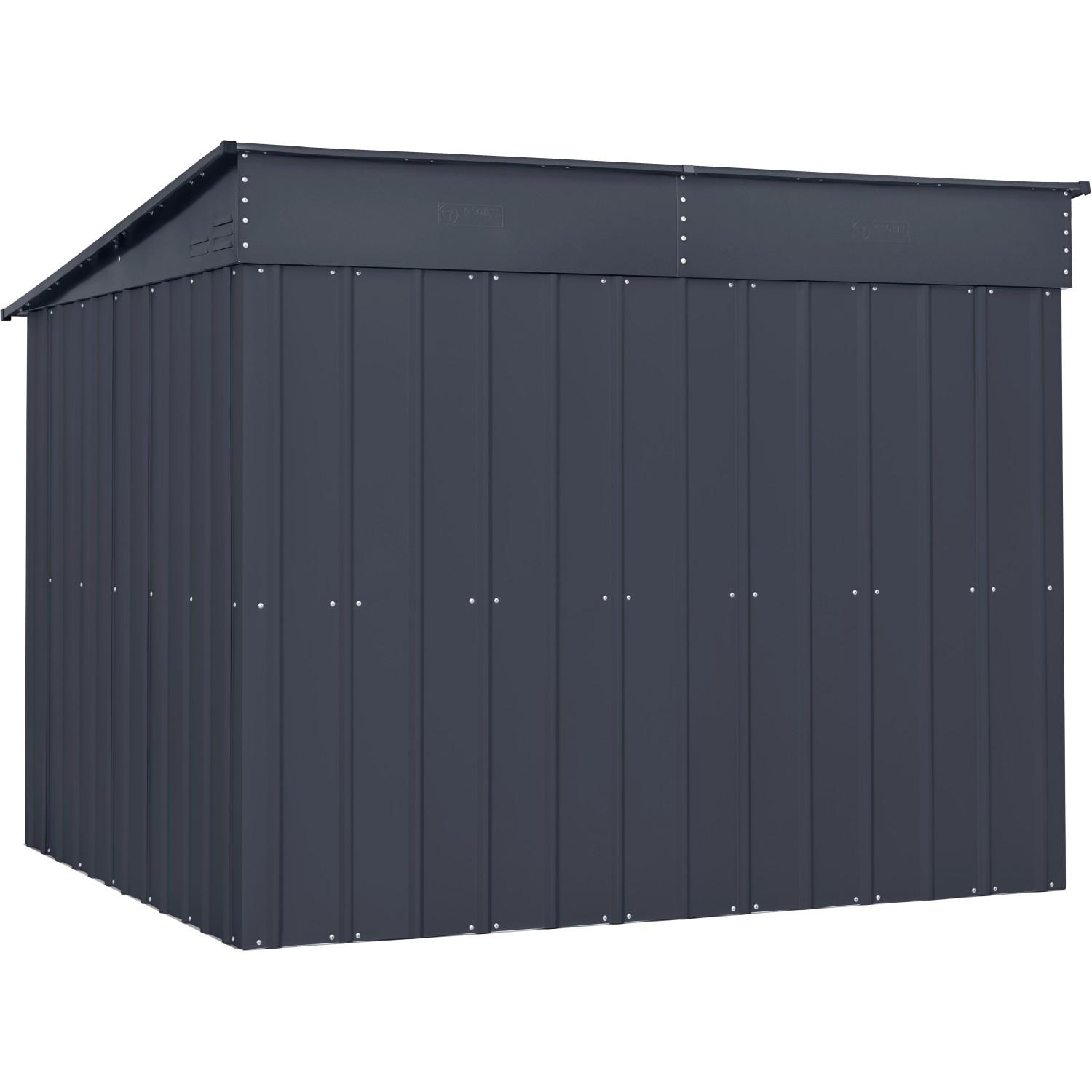 Globel Fahrradbox Family in Anthrazit, Gerätehaus mit Platz für 4 Fahrräder.