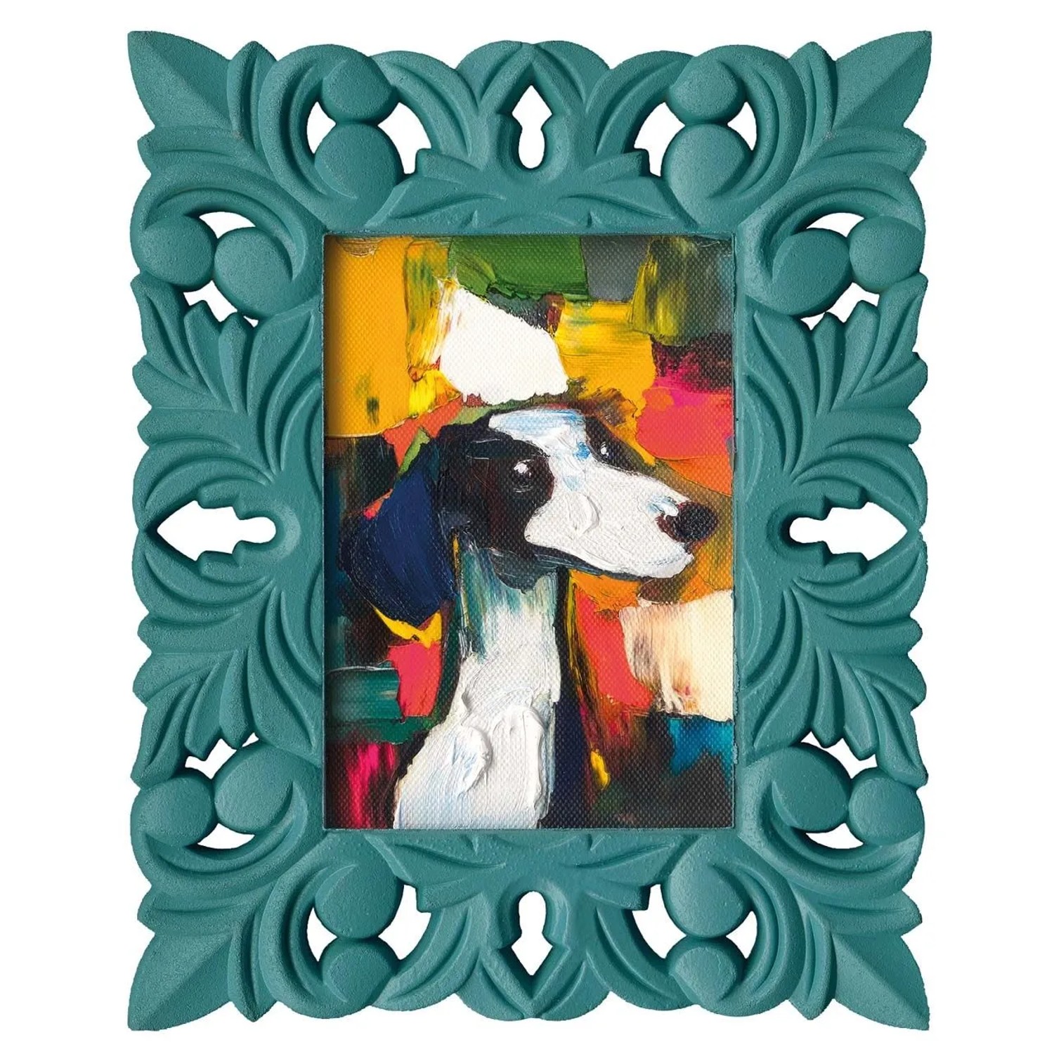 Art Universe Leinwandbild Greyhound 20 x 25 cm