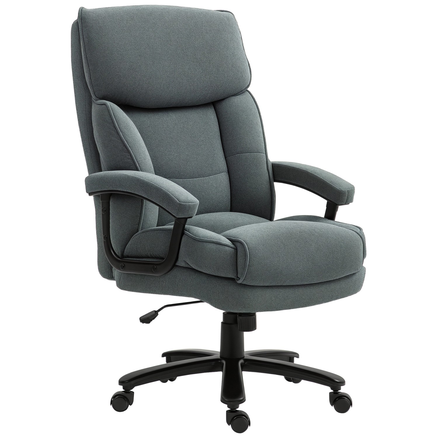 HOMCOM Bürostuhl Polyester 68,5L x 79B x 117-125cm Grau günstig online kaufen