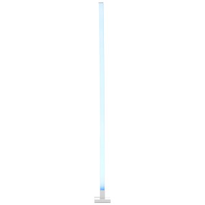 Weiße LED-Design-Stehlampe Neele mit RGB + CCT Funktion, 12,5 cm Durchmesser.