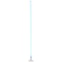 Weiße LED-Design-Stehlampe Neele mit RGB + CCT Funktion, 12,5 cm Durchmesser.
