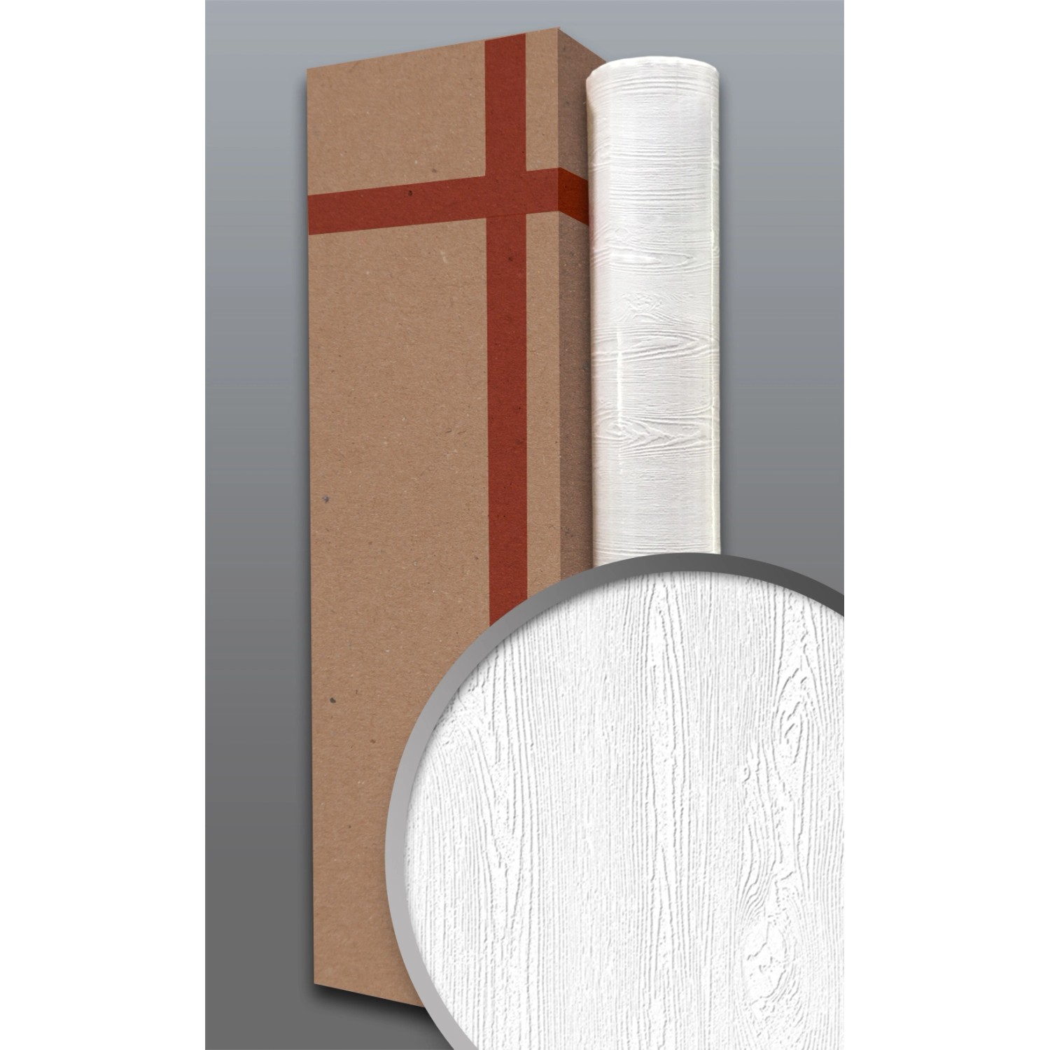 EDEM 83005BR60 Struktur-Tapete überstreichbar Holzoptik Weiß 106 m2 4 Rolle günstig online kaufen