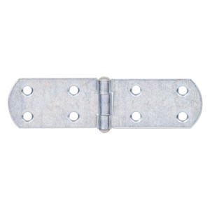 Alberts Kistenband, dickschichtpassiviert, 135x35x2mm, mit Schraublöchern für Holzverbinder.