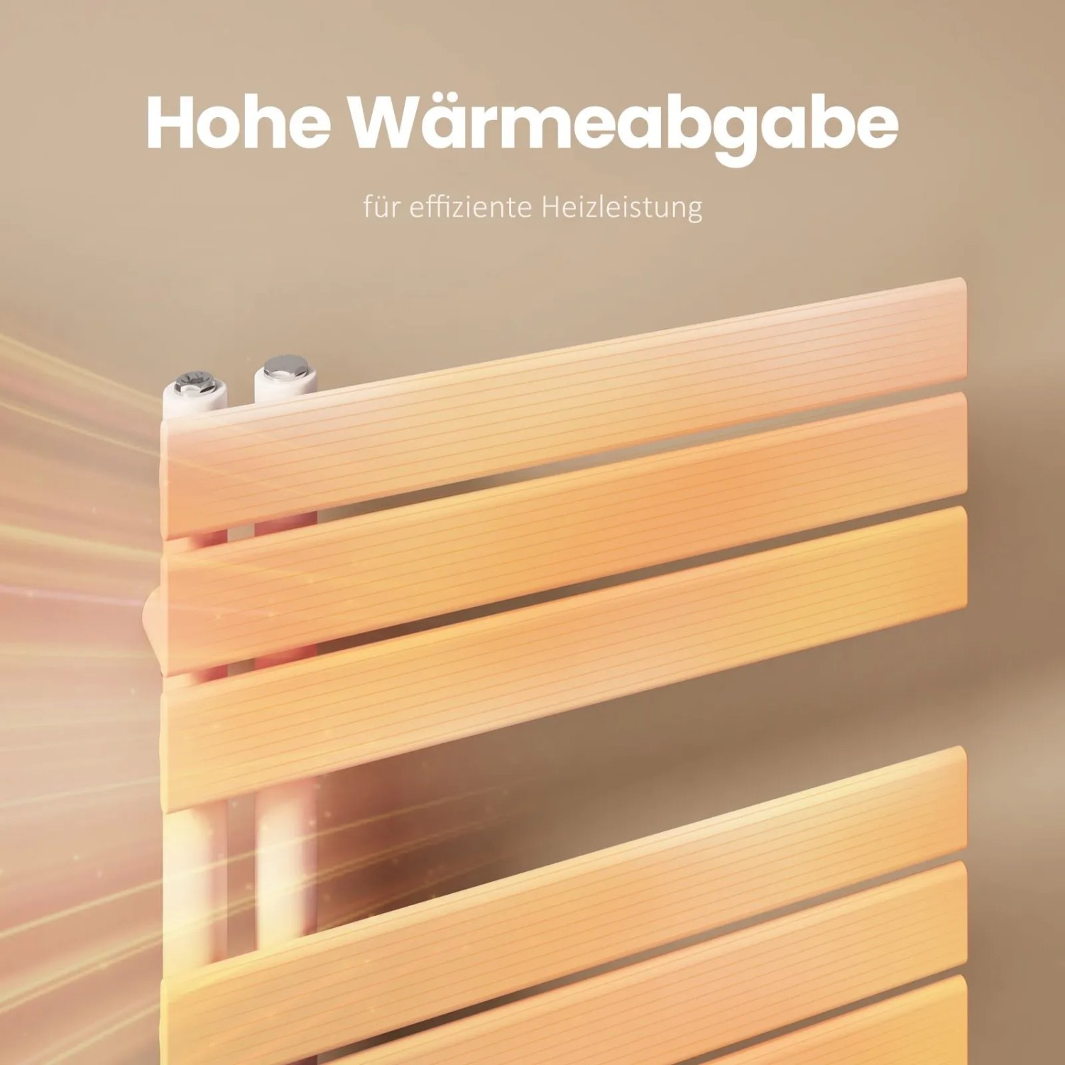 Emke Badheizkörper Elektrisch mit Thermostat und Timer für Handtuchwärmer 40x76cm 400W Weiß Handtuchheizkörper_5