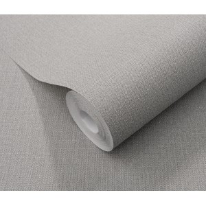 Rolle Erismann Vliestapete Elle Decoration 4 Woven in Grau mit feiner Textilstruktur.