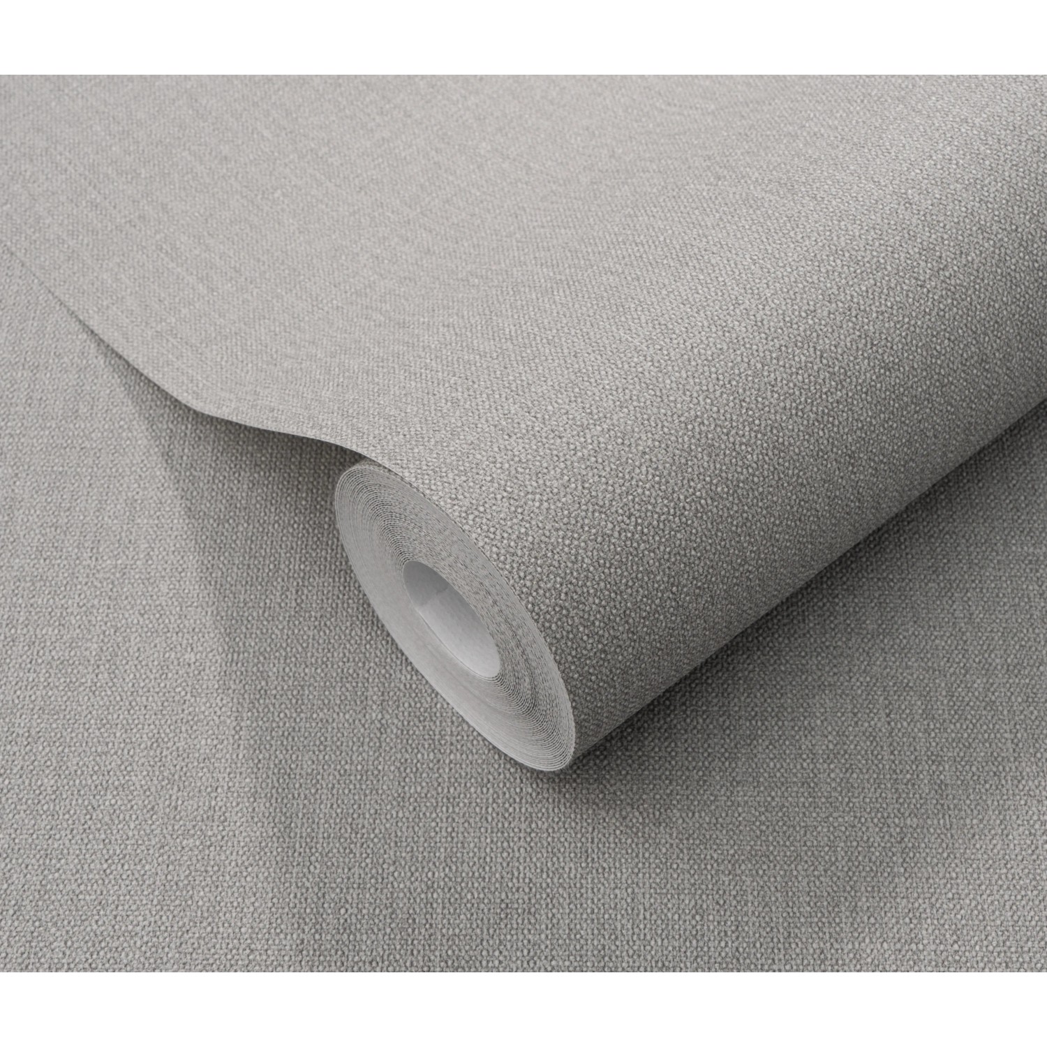 Rolle Erismann Vliestapete Elle Decoration 4 Woven in Grau mit feiner Textilstruktur.