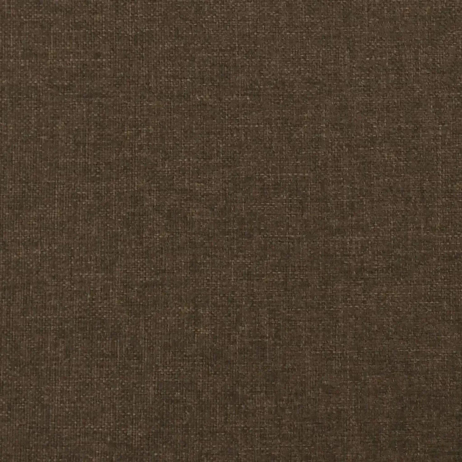 Nahaufnahme des dunkelbraunen Stoffbezugs vom vidaXL Bettgestell 120x200 cm.