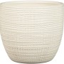 Scheurich Übertopf 866, Ø 14 cm, Vainilla, aus Keramik mit Textur für den Innenbereich.