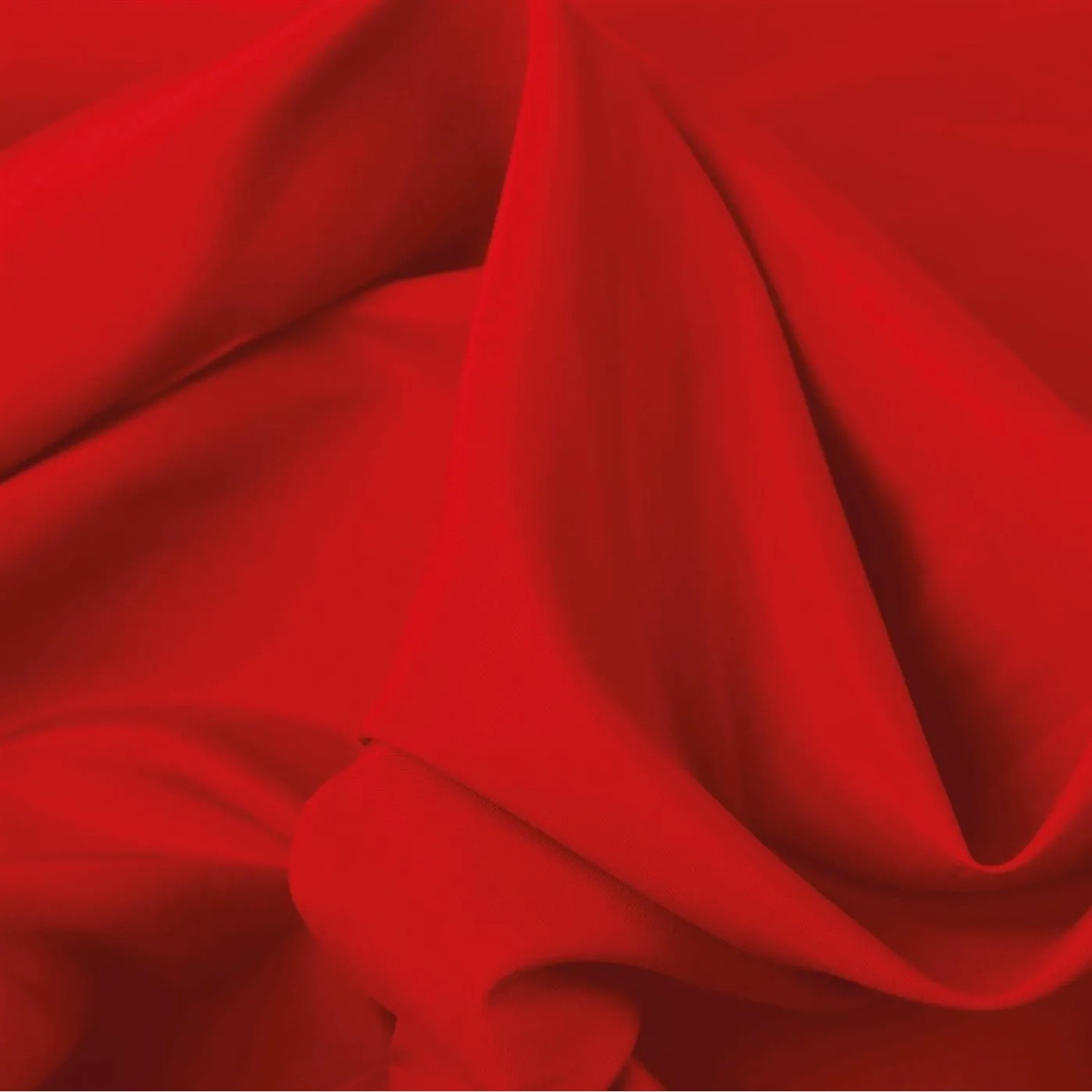 Roter, blickdichter Dekoschal Ellen (2er-Pack) mit Schlaufen, ideal für Fenstervorhänge.