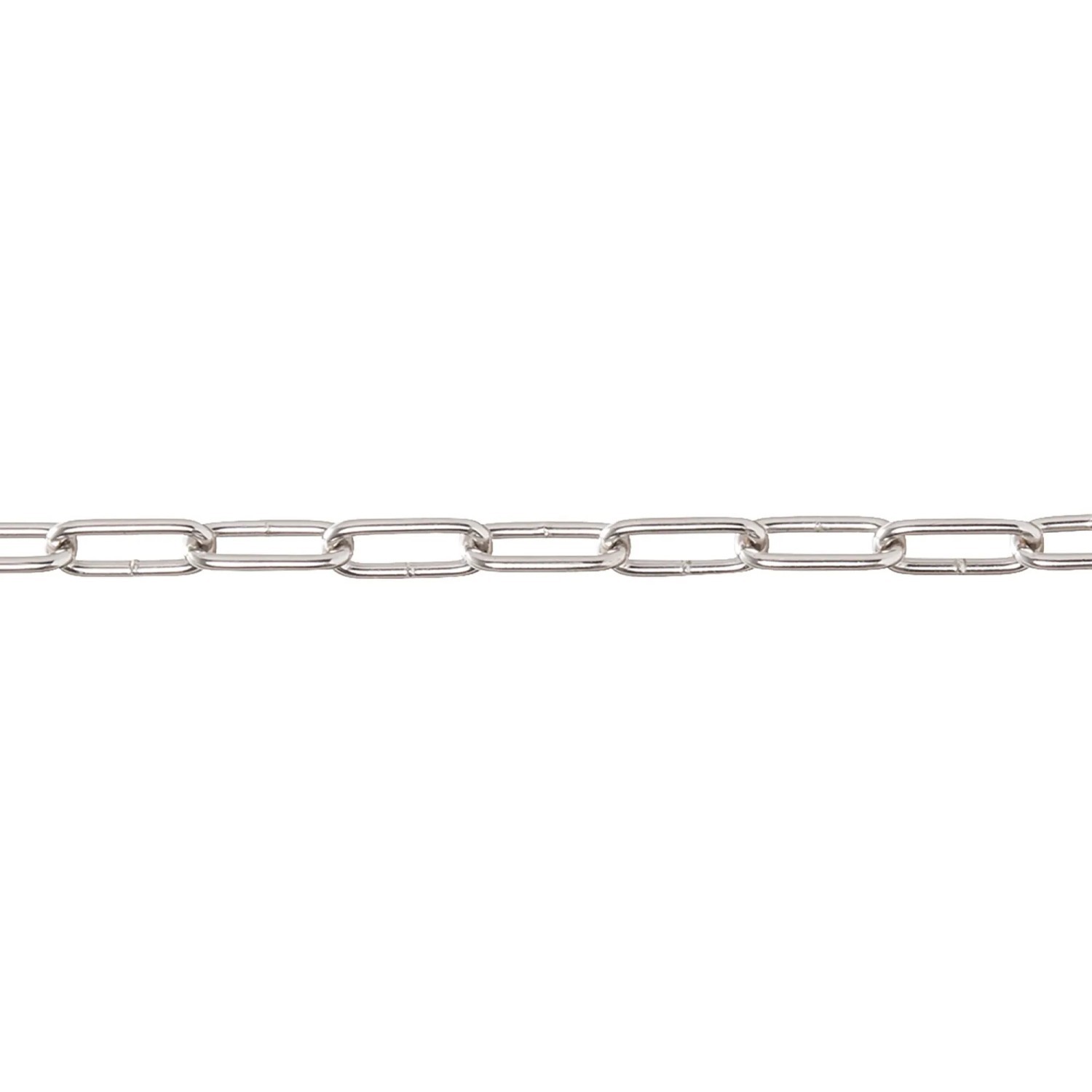 Conacord Schweißkette Form A Stahl Ø 2,5 mm x 14 mm Nickel Meterware