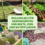 TTL GARDEN Unkrautvlies 100g/m² 1x50m 50m² Rolle Schwarz Inkl. 100 Erdanker 150mm Schwarz Gartenvlies Mulchvlies UV-stabil_6