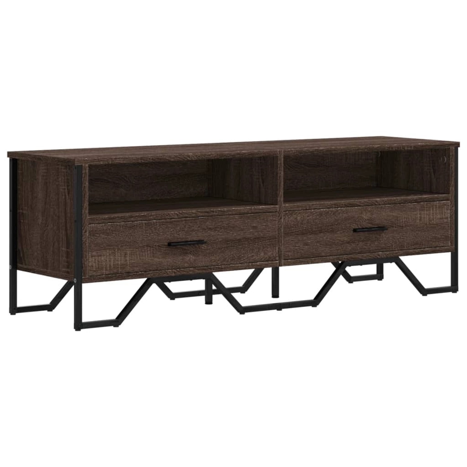 vidaXL TV-Schrank TV-Schrank Braun Eichen-Optik 122x34x41 cm Holzwerkstoff günstig online kaufen