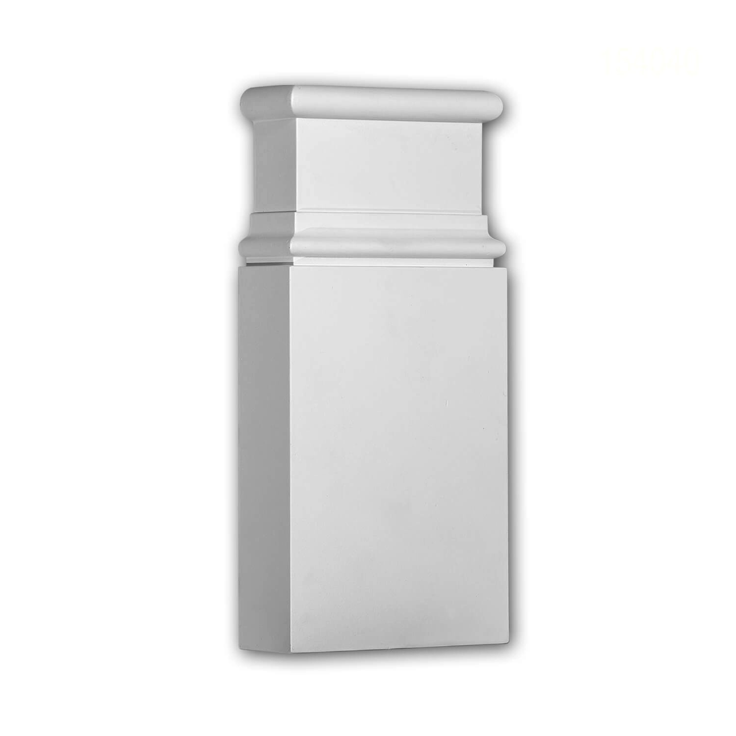 PROFHOME 154040 Türumrandung Sockel Türumrandung Zierelement 11,5 cm x 4,5 cm x 24,9 cm Weiß