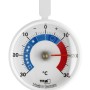 Weißes TFA Kühlthermometer mit Gefriergut-Skala zum Aufhängen.