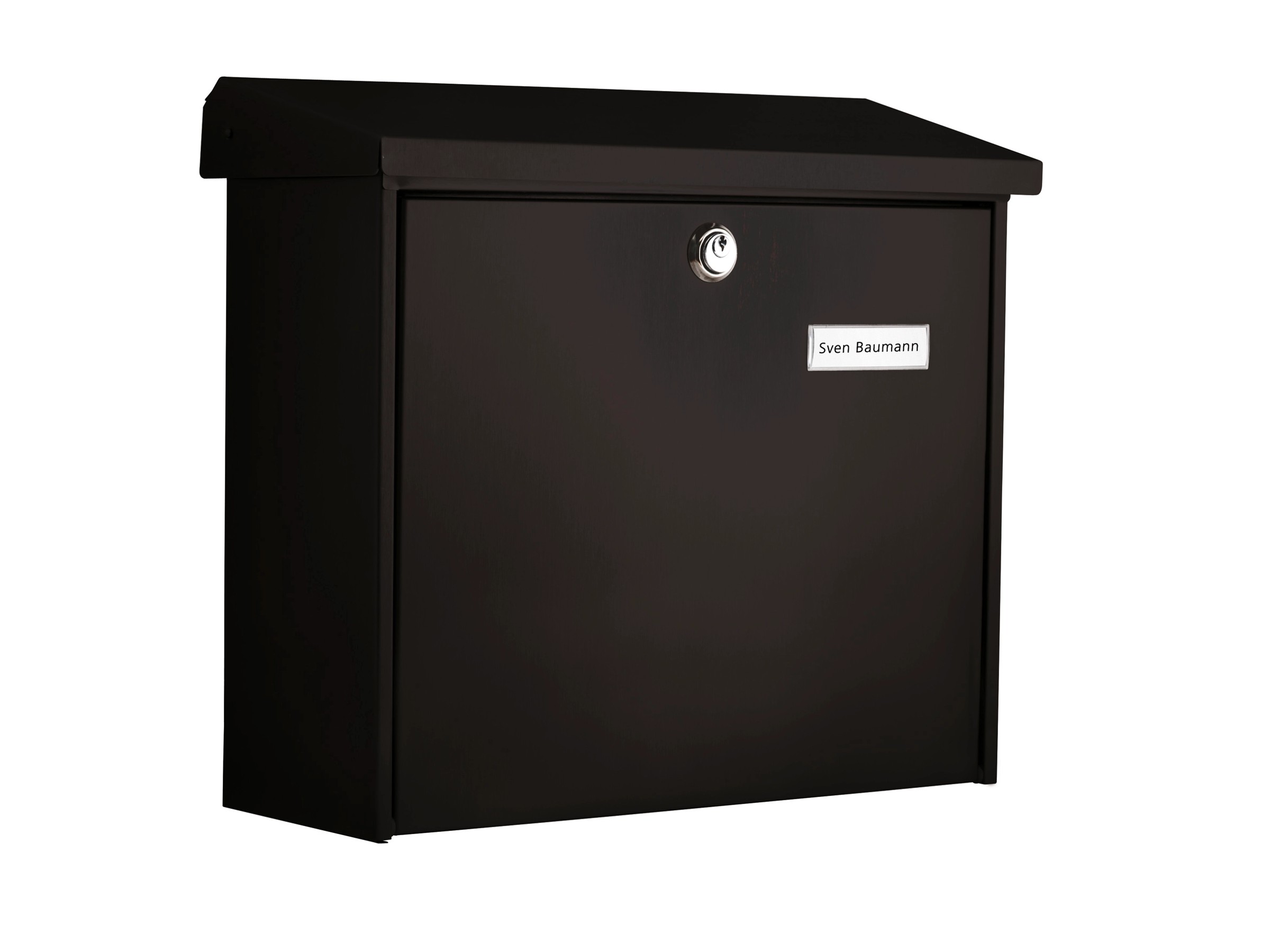 POPETPOP Wandbriefkasten Schwarz Mit Schloss - Wetterfester Postkasten Für Außenbereich