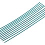 10 grüne Splittstäbe, 60 cm lang, zur Pflanzenstützung im Garten.