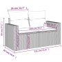 vidaXL 9-tlg. Garten-Sofagarnitur, schwarzes Poly Rattan mit Kissen, Maßeintegrierung.