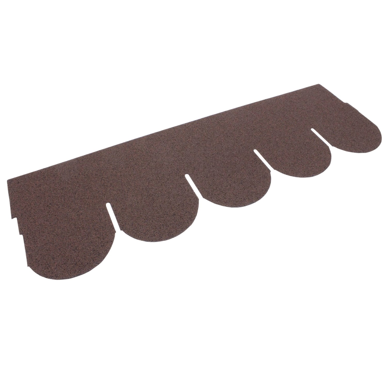 Daprona Dachschindeln Rund 20x 1m x 32cm Bitumen Braun Biberschwanzschindel