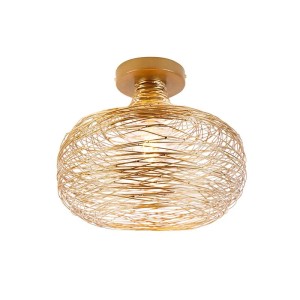 QAZQA Design Deckenleuchte Gold Stahl Sarella