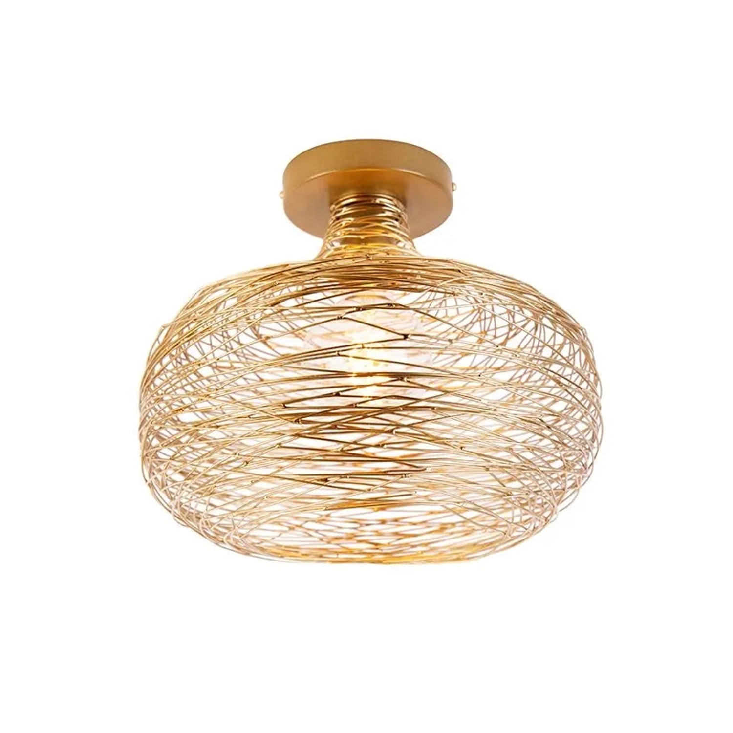 QAZQA Design Deckenleuchte Gold Stahl Sarella