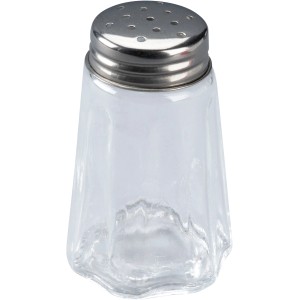 Fackelmann Salz- und Pfefferstreuer aus Glas mit Edelstahl-Deckel, 50 ml.
