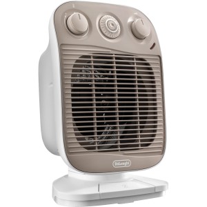 DeLonghi Schnellheizer HFS50F24, 2400W, mit Thermostat und Timer. Elektrisches Heizgerät für OBI.