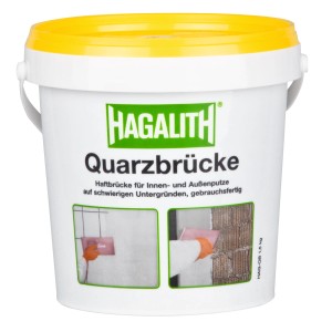 Eimer Hagalith Quarzbrücke 1,5 kg, Grundierung für Innen- und Außenputze.