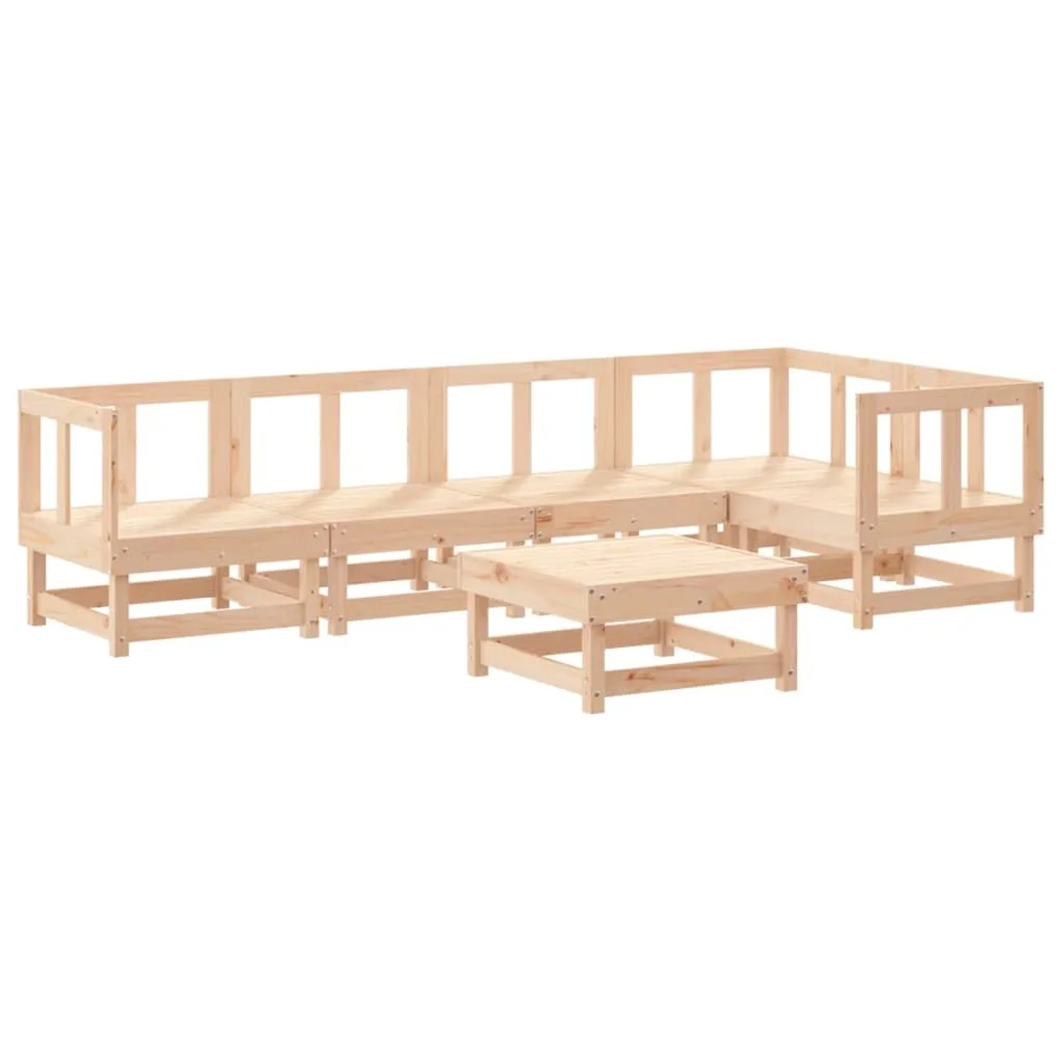vidaXL 6-Tlg Garten-Lounge-Set Massivholz Kiefer 3186445 günstig online kaufen