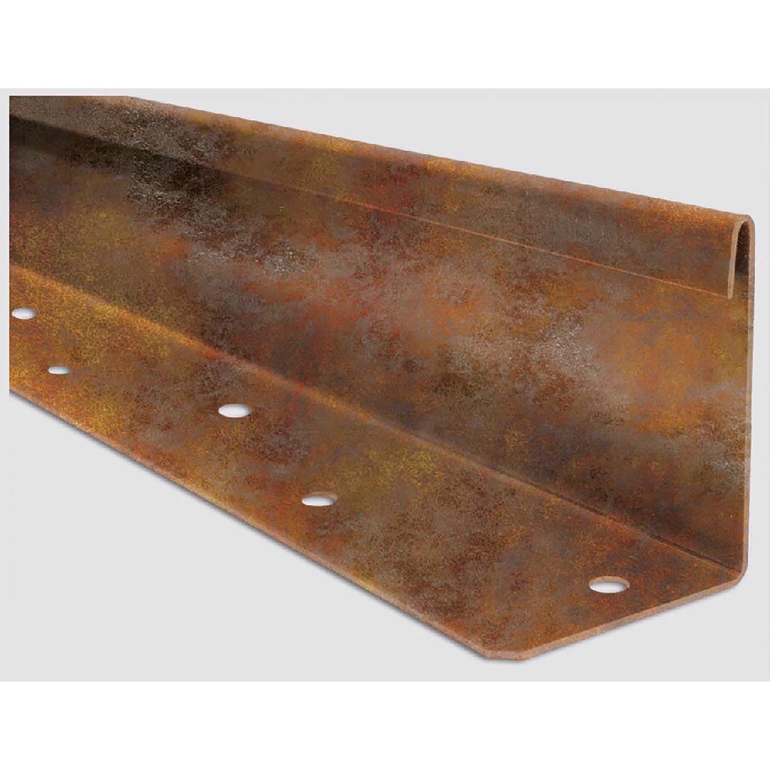 L-Rasenkante Gerade Blank-Heavy Rost-Braun Schwarzst. 1,5 mm L 196 x H 10 cm