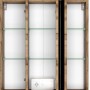 Offener Held Möbel Spiegelschrank Verona, 60 cm, Wotaneiche, mit Glasböden und LED-Beleuchtung.