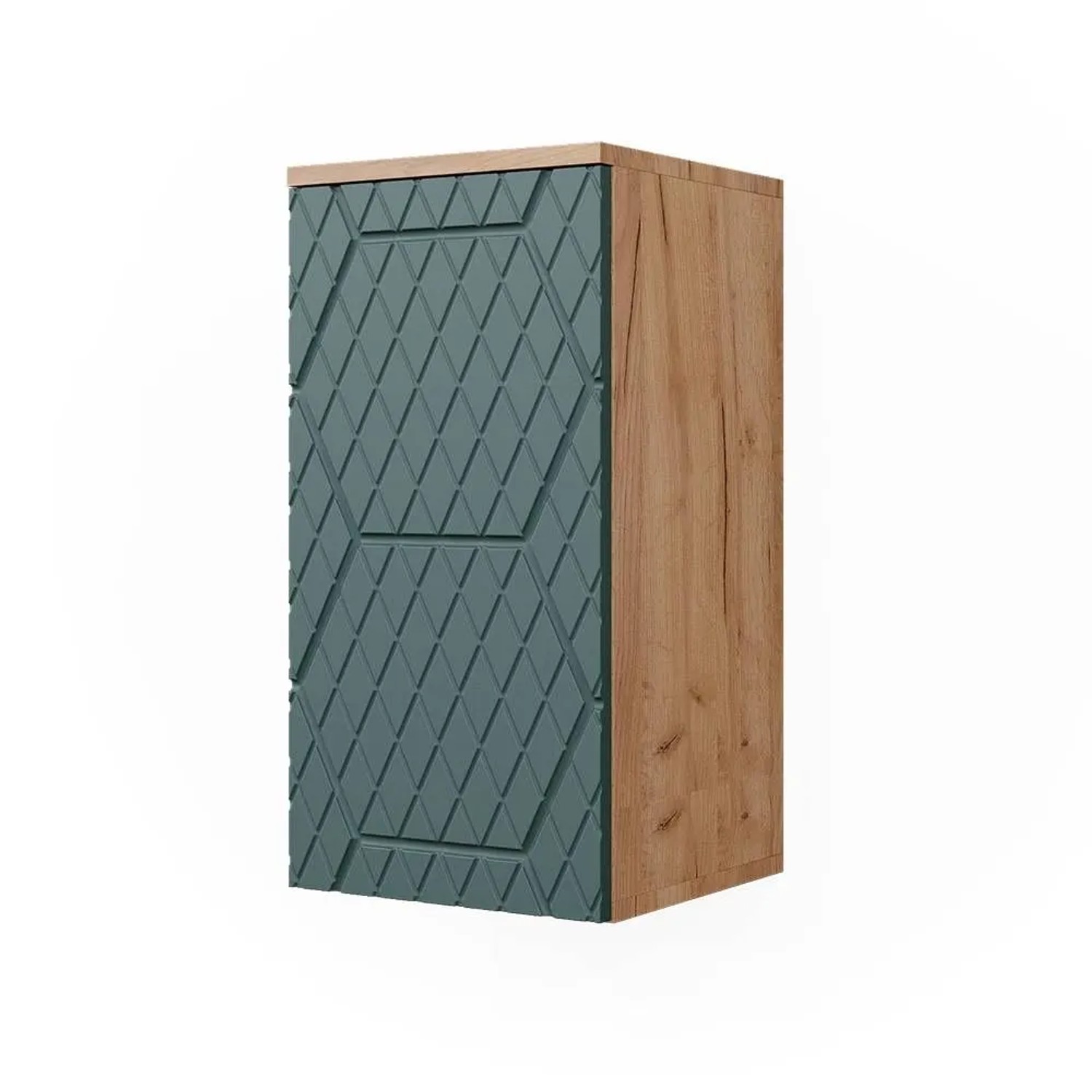 Vicco Badschrank Irma Grün Goldkraft Eiche 30 x 59 2 Fächer Badezimmer