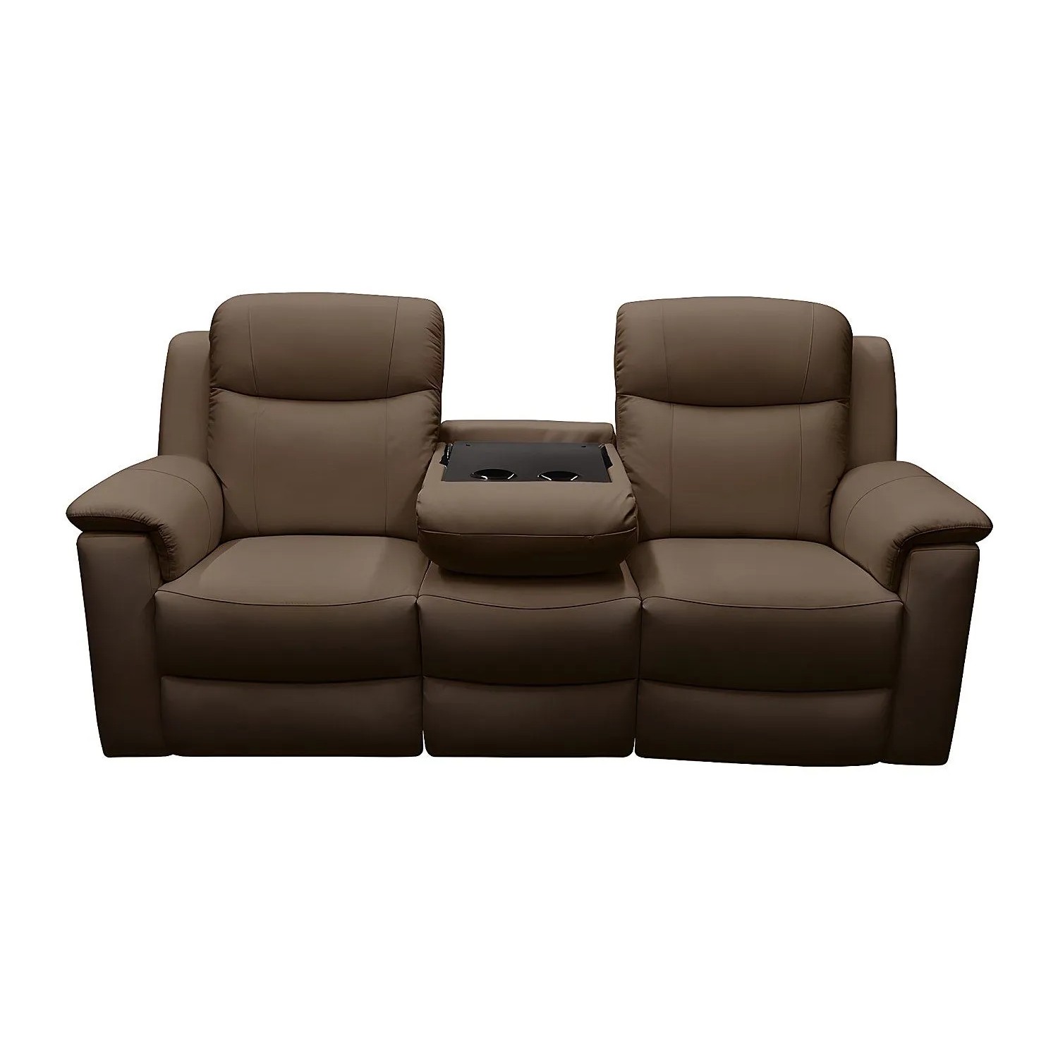 Vente-unique Relaxsofa Evasion Braun 205 cm