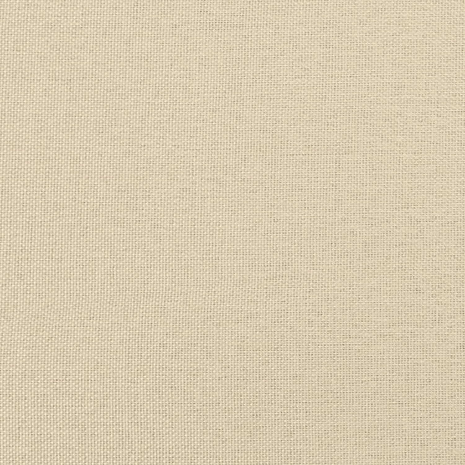 Detailansicht Stoffbezug, creme, für vidaXL Bettgestell 90x200 cm.