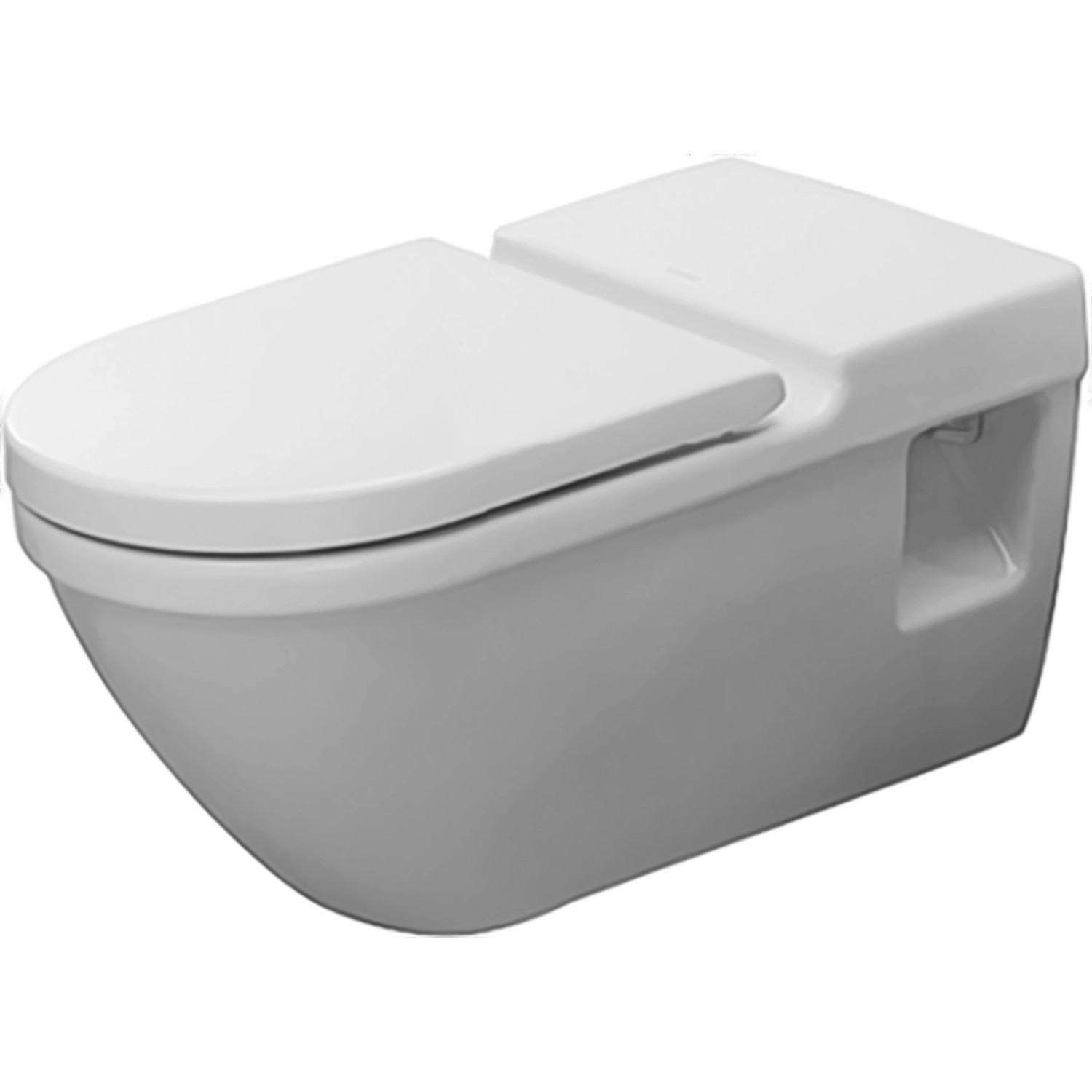 Duravit Wand-WC Starck 3 Vital Weiß Tiefspüler Barrierefrei