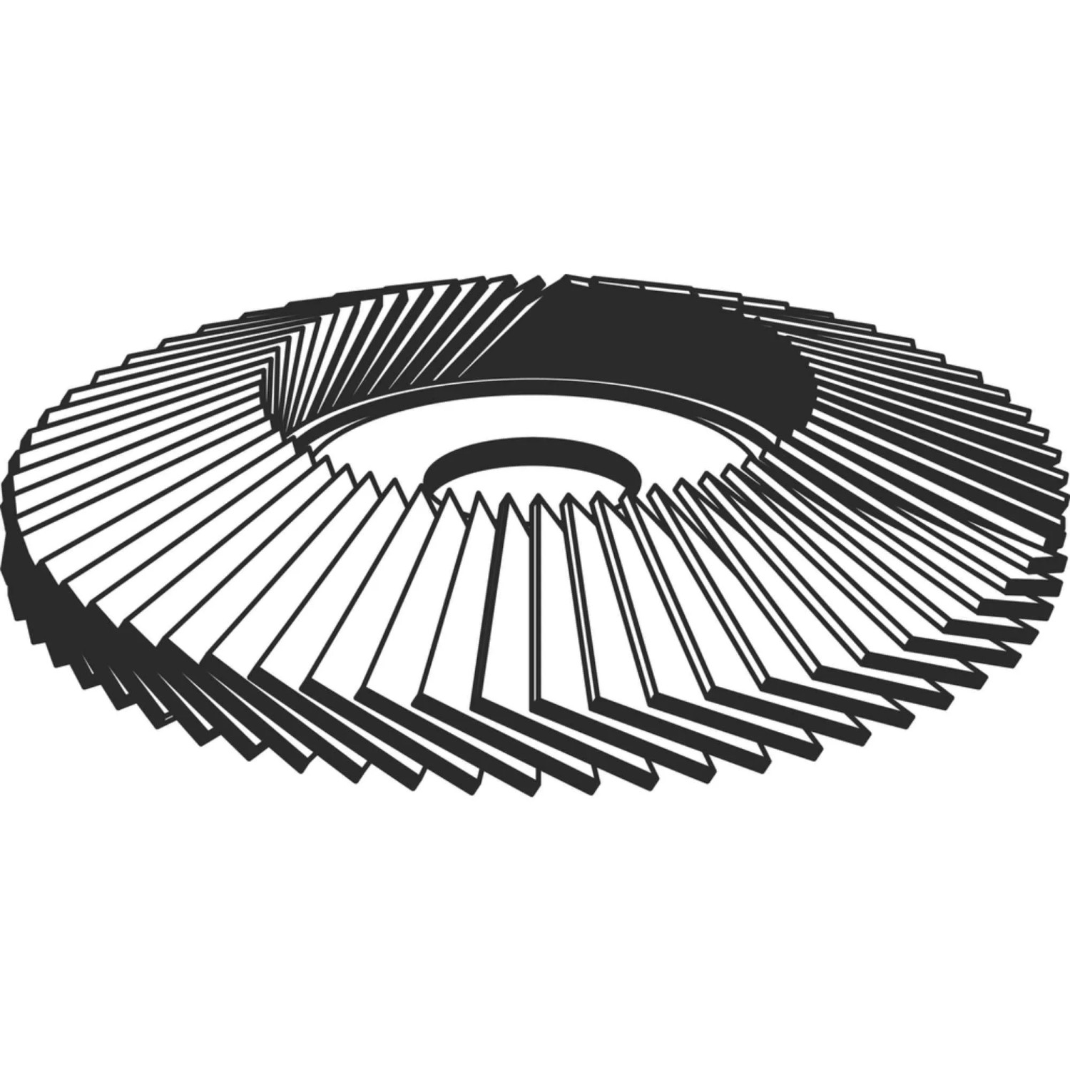 Klingspor SMT 624 Schleifmopteller, gewölbt, 100x16 mm, Korn 80. Zubehör für Schleifer zur Metallbearbeitung.
