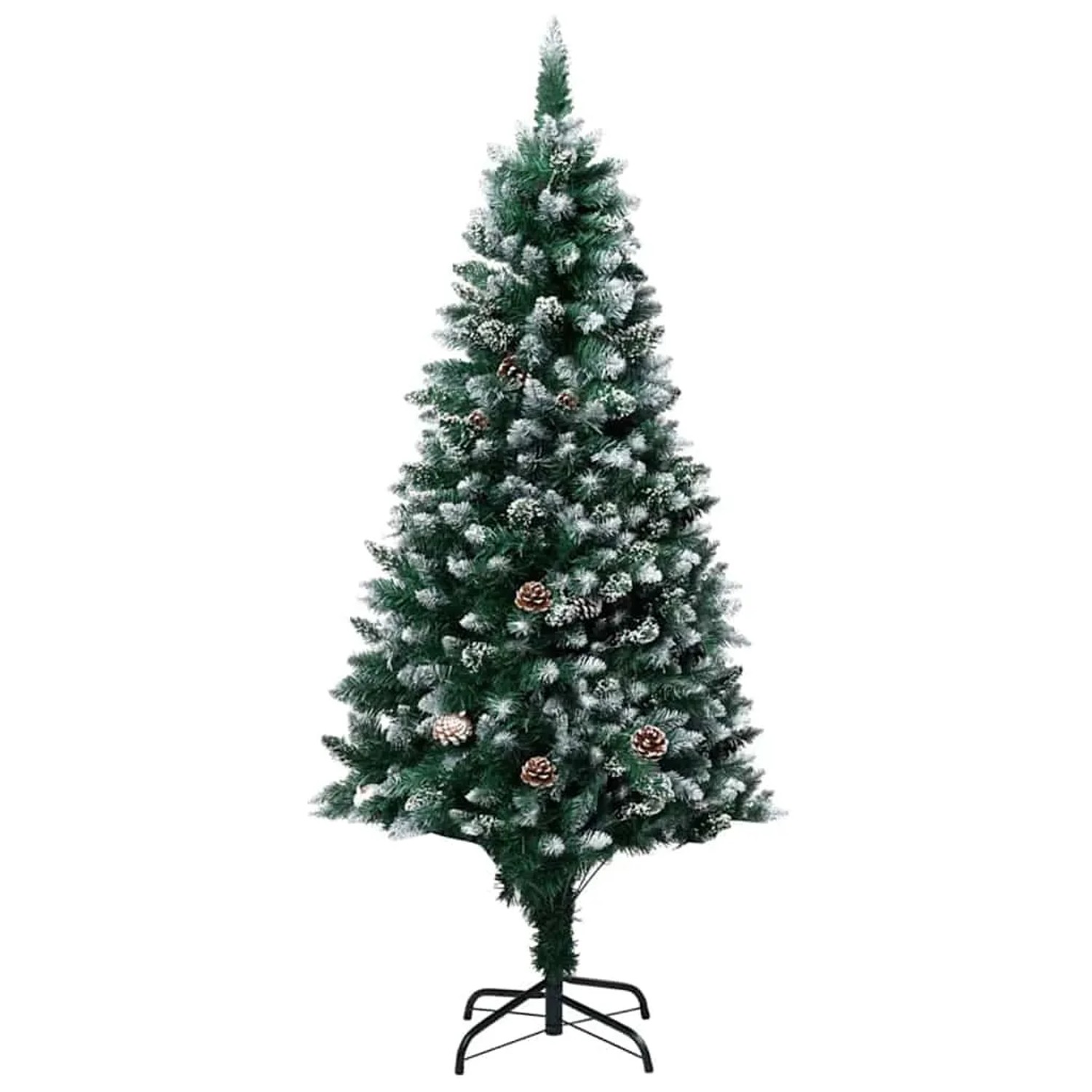 vidaXL Künstlicher Weihnachtsbaum mit 300 LEDs mit Ständer Grün 180 cm 3396262