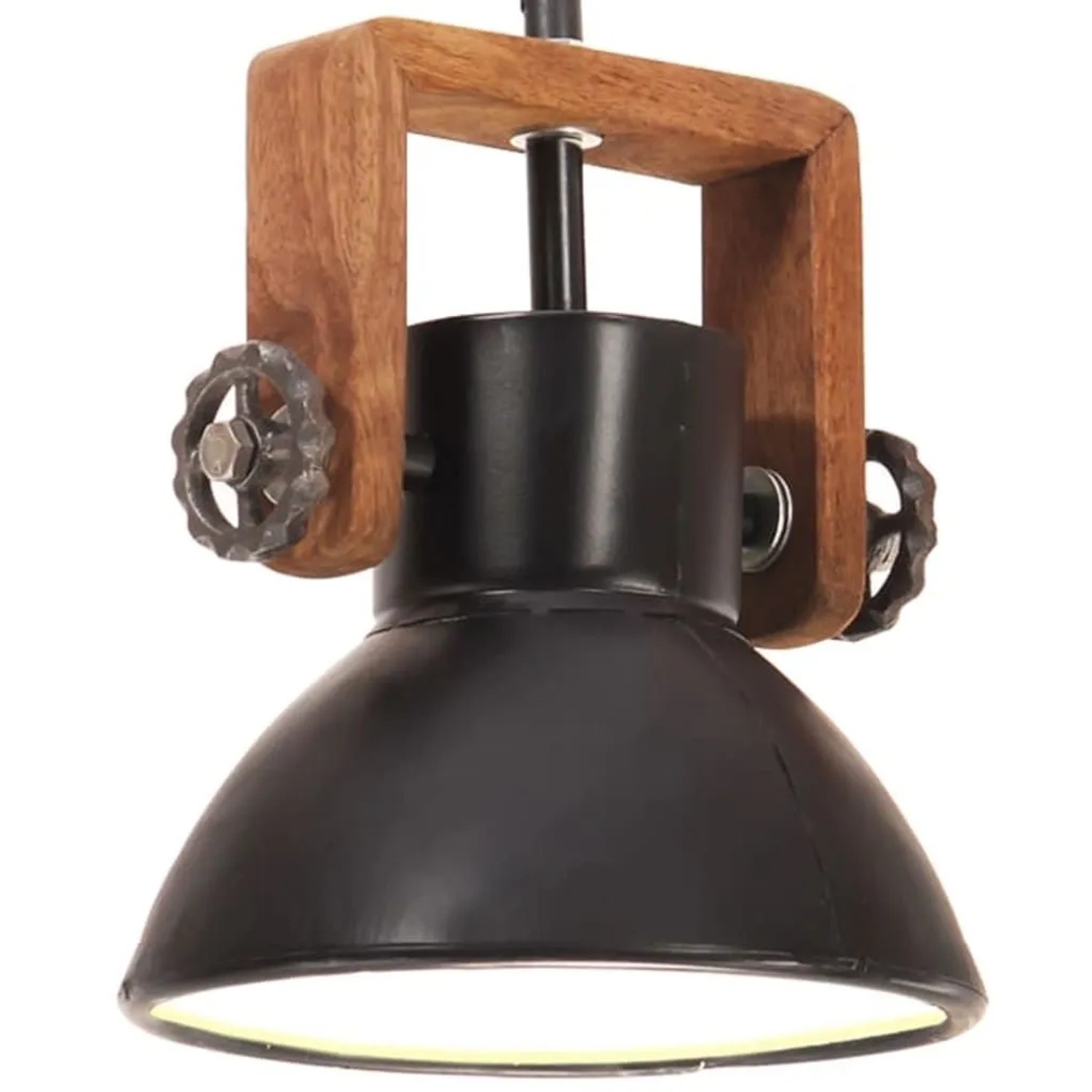 vidaXL Hängelampe Industriestil 25 W Schwarz Rund 19 cm E27 320537