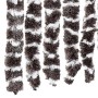 Beige-brauner Fliegenvorhang aus Chenille, 56x200 cm, für Fenster und Türen.