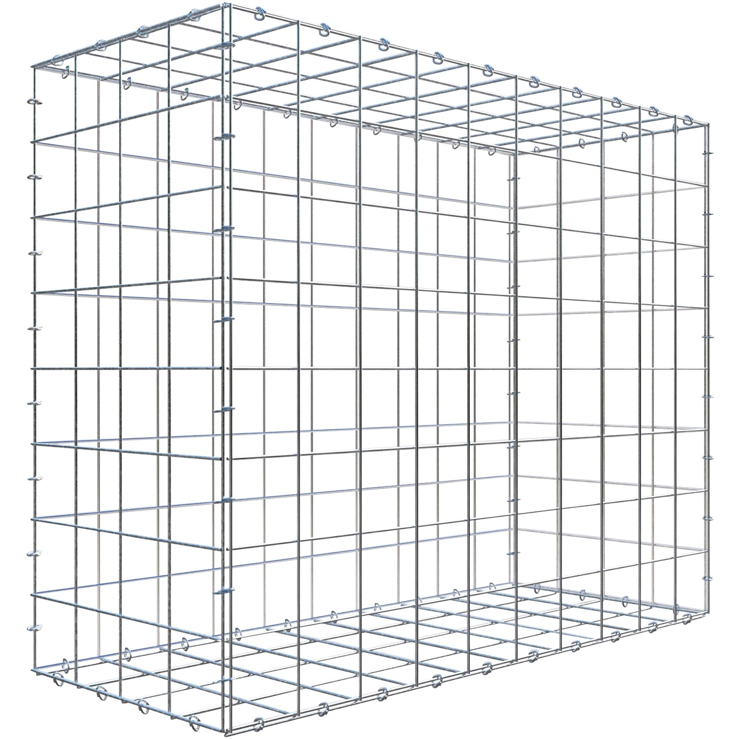 Gabiona C-Ring-Gabione 80 x 100 x 40 cm Maschenw 10 x 10 cm