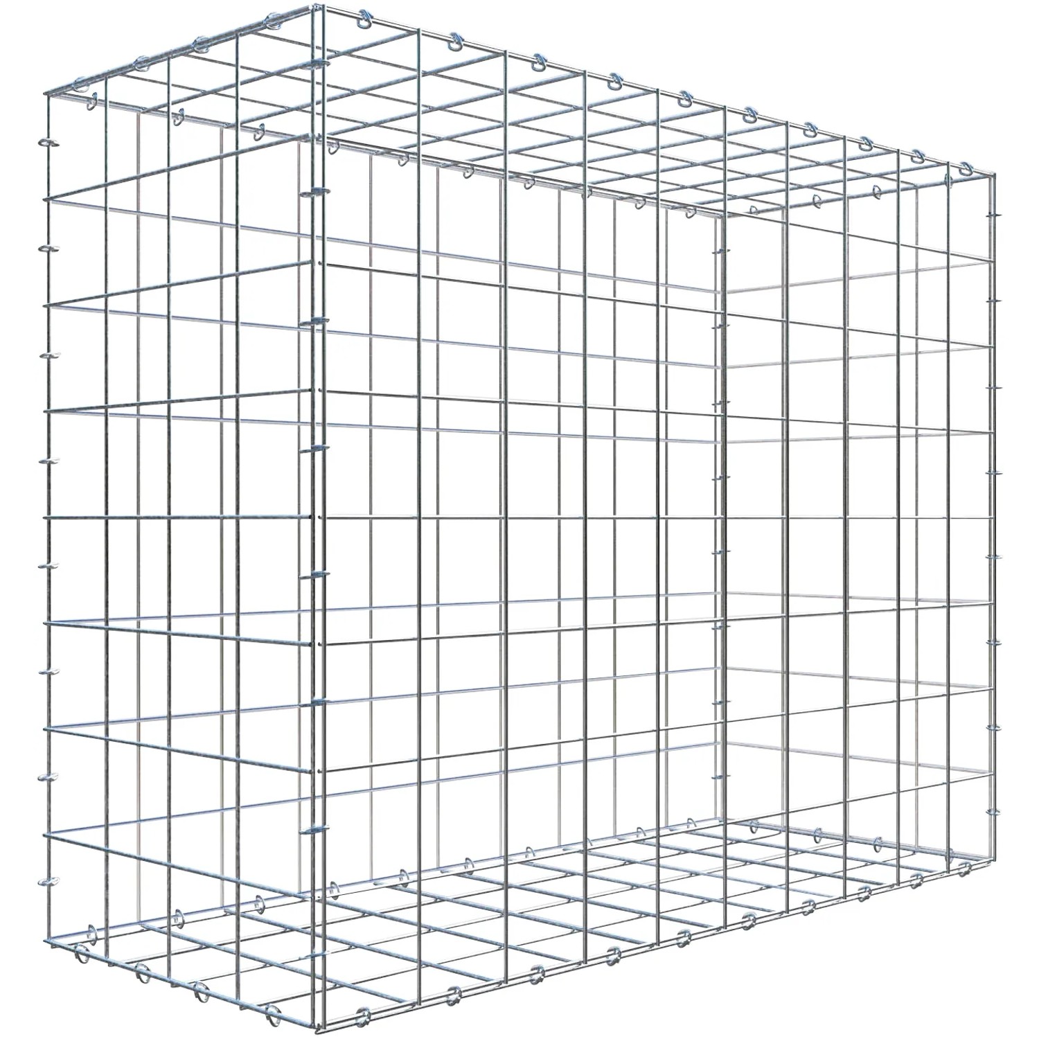 Gabiona C-Ring-Gabione 80 x 100 x 40 cm Maschenw 10 x 10 cm