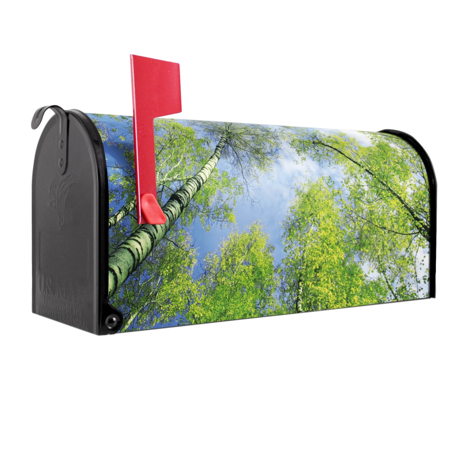 Banjado Amerikanischer Briefkasten Schwarz 48x22x16cm US Mailbox Letterbox günstig online kaufen