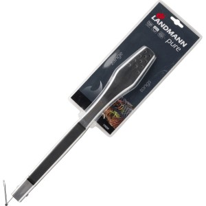 Landmann Grillzange Pure aus Edelstahl mit gummiertem Griff und Verschluss.