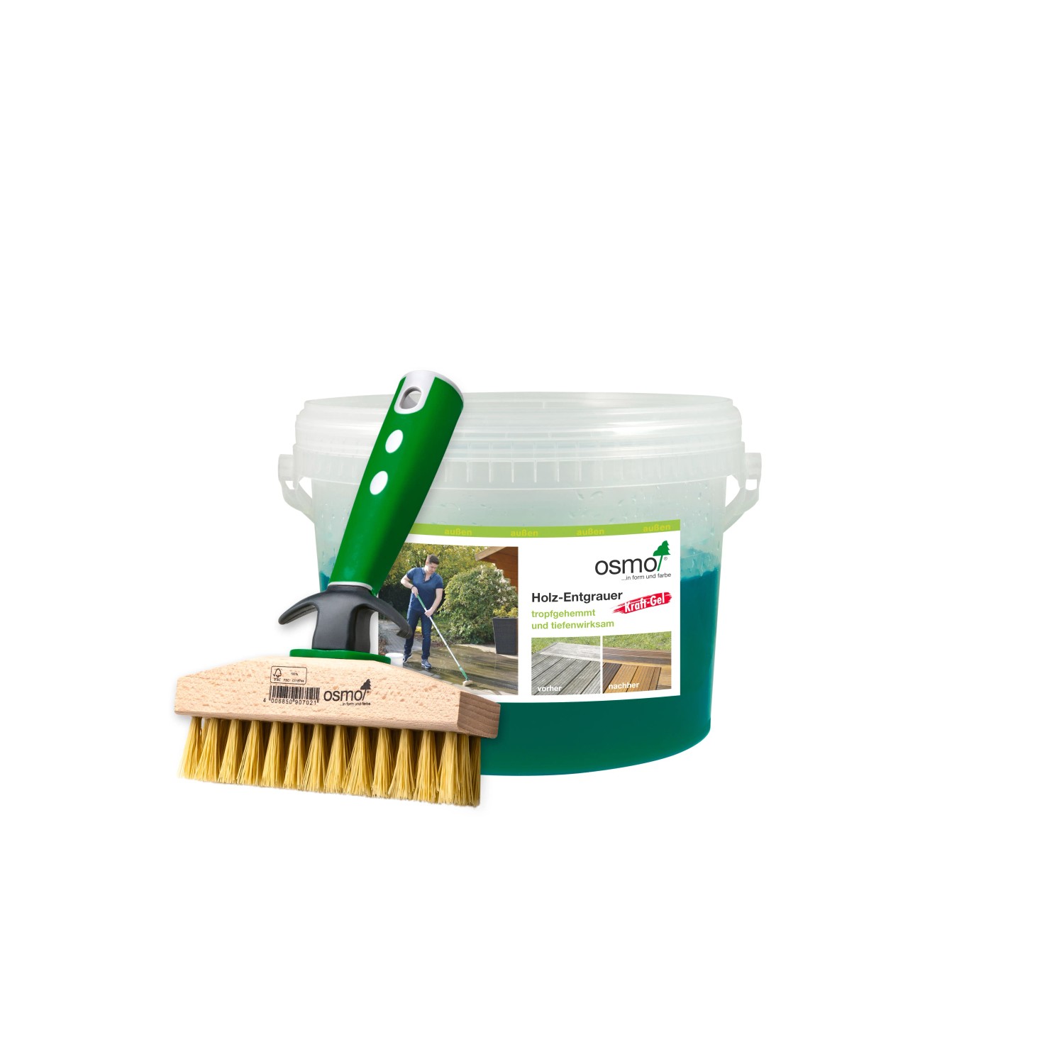 Osmo Holz-Entgrauer Kraft-Gel transparent 2,5 Liter