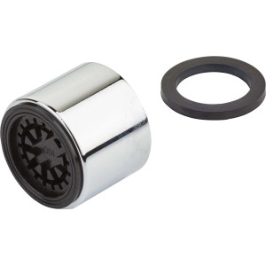 Mischdüse M24 für Kaltwasserventil Ledro, verchromt mit Dichtung.