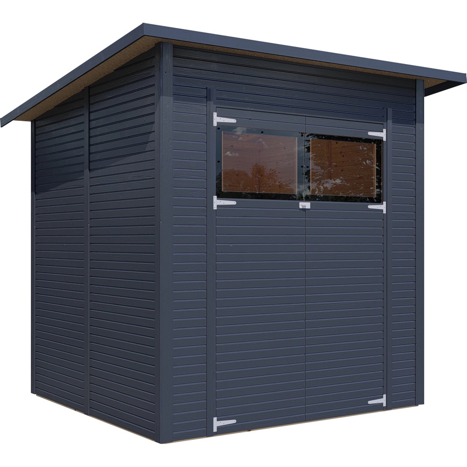 Bertilo Gerätehaus Pent Modern 3 Anthrazit 208 cm x 202 cm FSC®