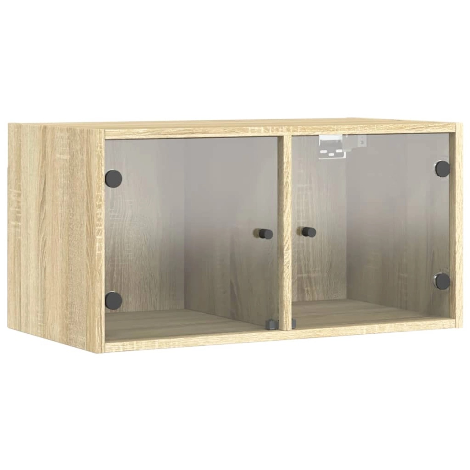 vidaXL Wandschrank mit Glastüren Sonoma-Eiche 68,5x37x35 cm günstig online kaufen