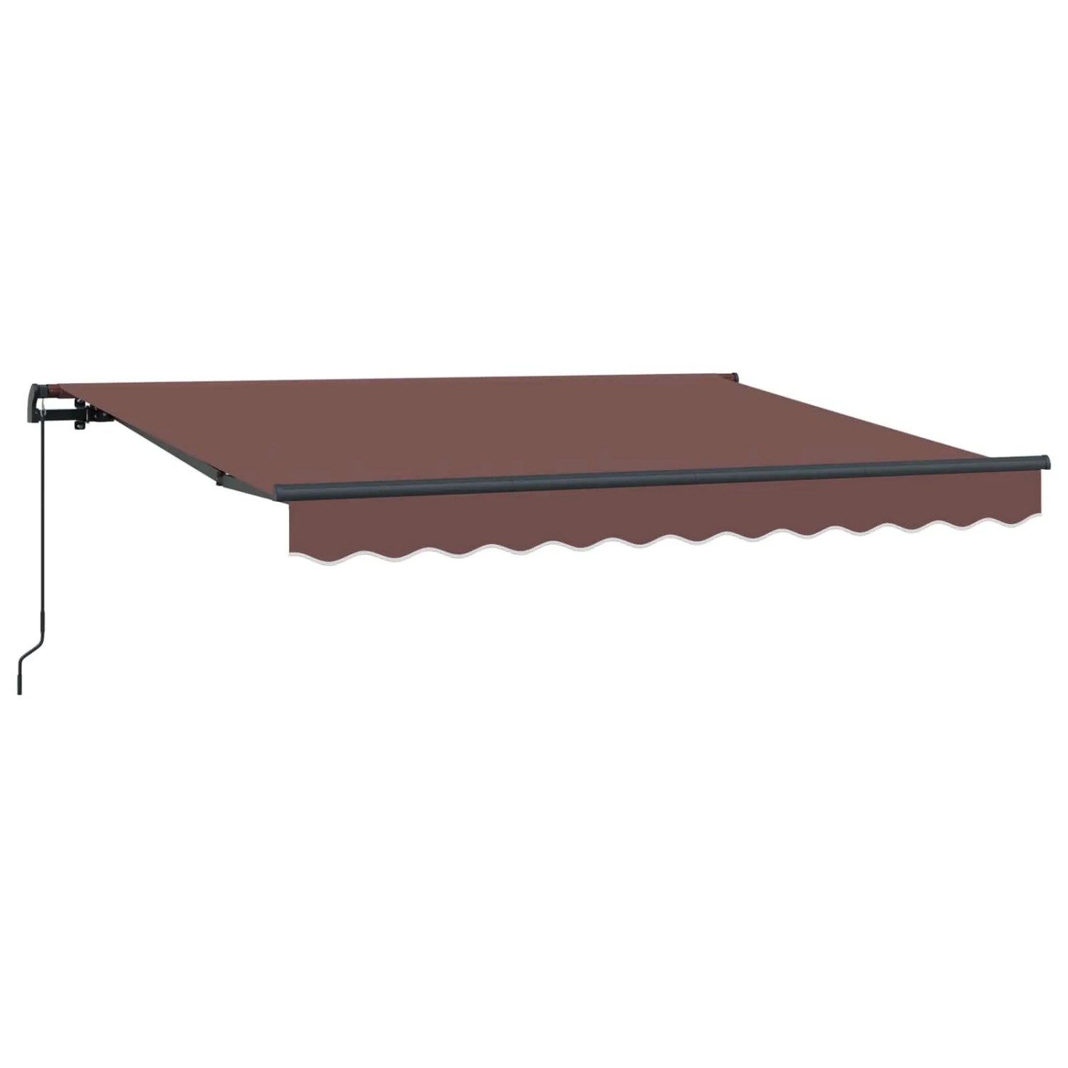 vidaXL Einziehbare Markise Braun 350 x 200 cm Stoff 3329676
