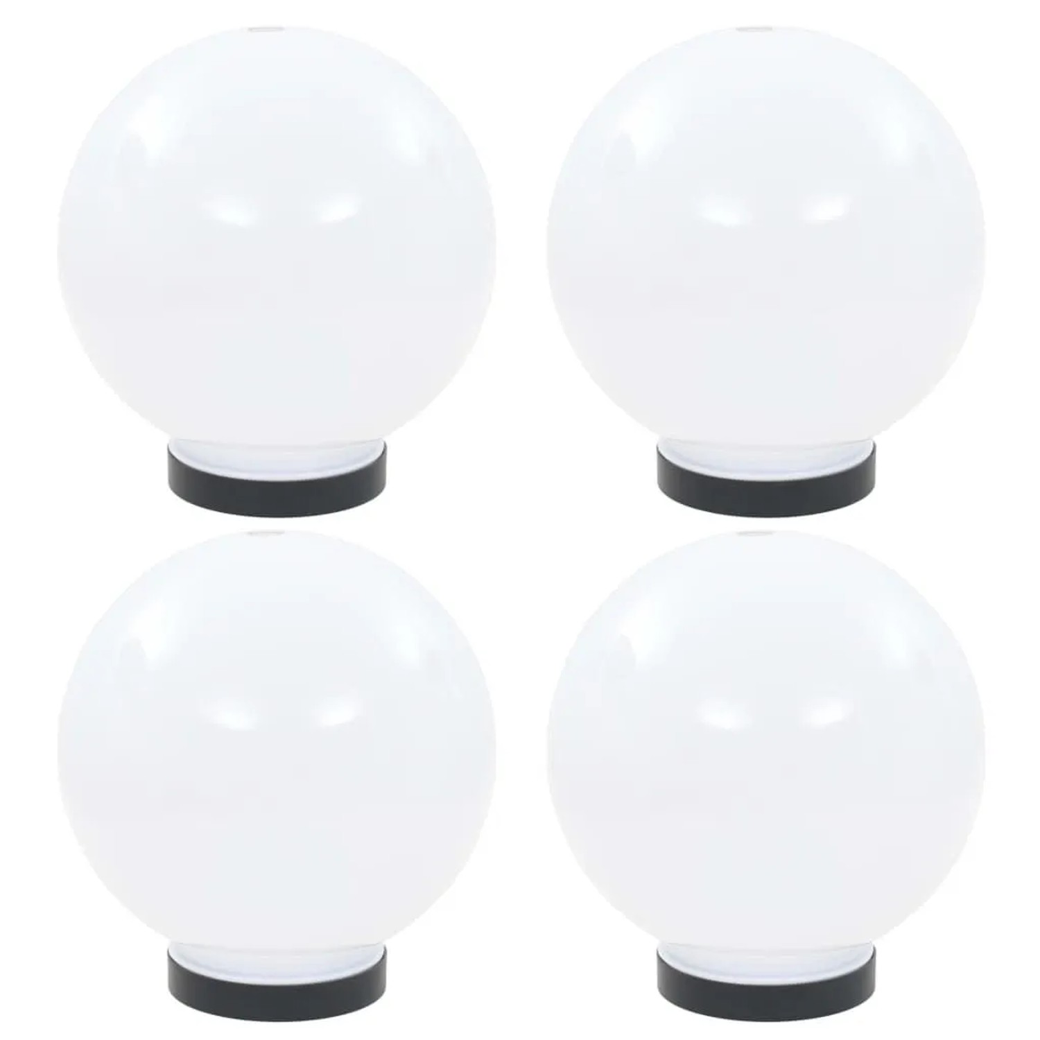 vidaXL LED-Gartenleuchten 4 Stk Kugelförmig 20 cm PMMA 277141