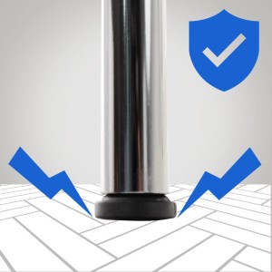 DELUKE 2er Set Besucherstuhl BERLIN Holz Weiß 45x49x85cm Konferenzstuhl Wartezimmerstuhl Bürostuhl