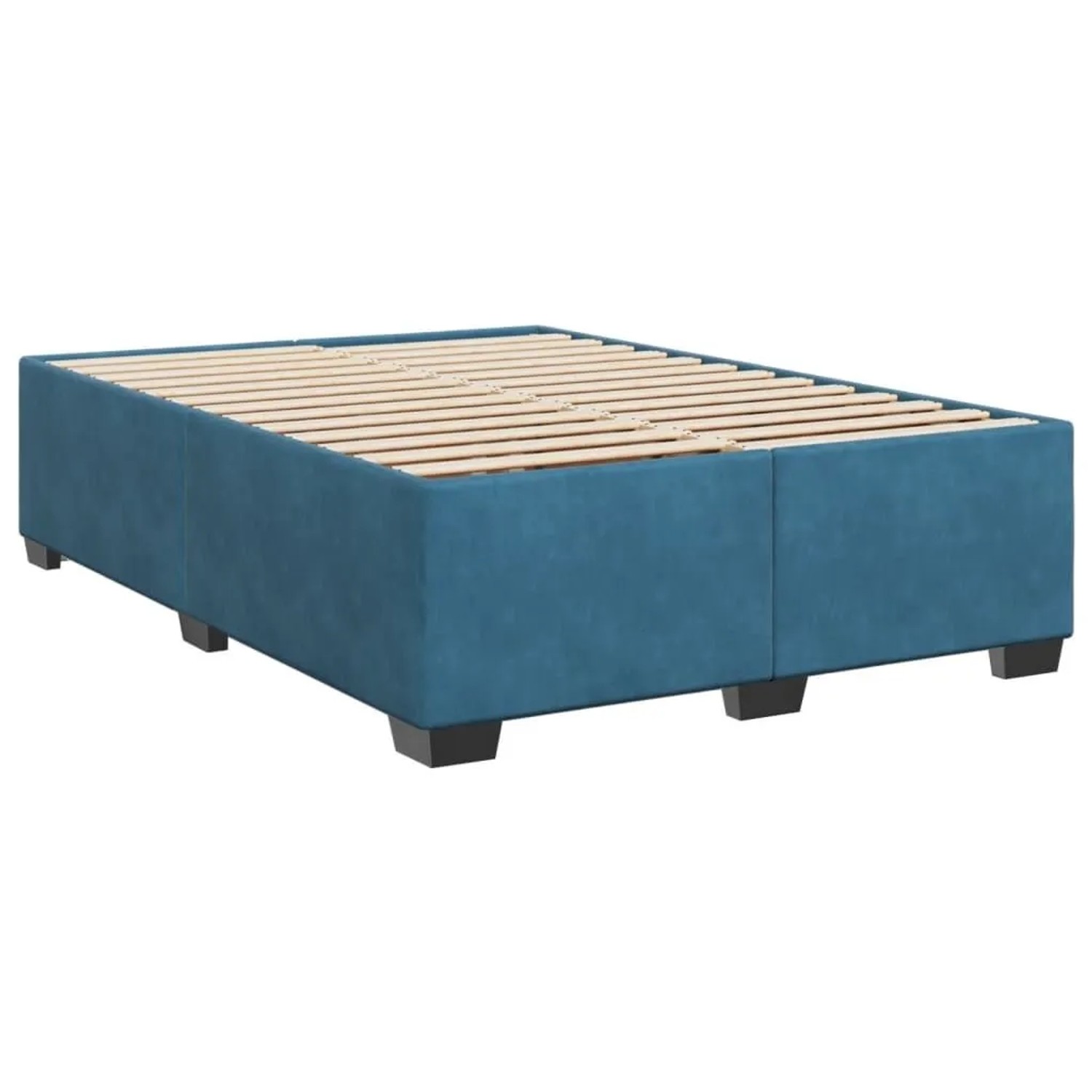 vidaXL Bettgestell Blau 140x190 cm Samt 3284635 günstig online kaufen